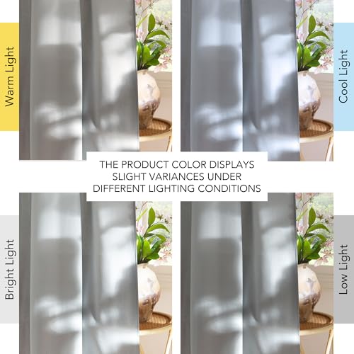 Light Cyan Linen Curtains for Bedroom (Light Cyan / 55"W x 96"L (Pack of 2))