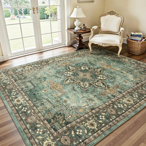 6x9 Green Area Rugs for Bedroom Living Room (Sunflower Green / 6' x 9' (Rectangular))