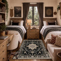 Washable Area Rug (Black/Neutral / 4' x 6' (Rectangular))