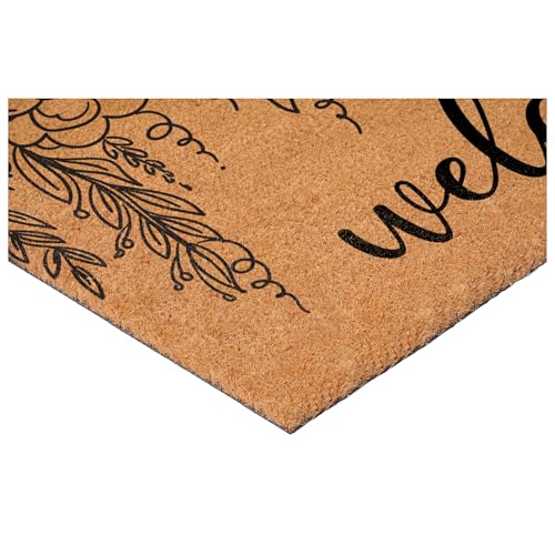 Floral Vine Welcome (Floral Vine Welcome / 2' x 3' (Rectangular))