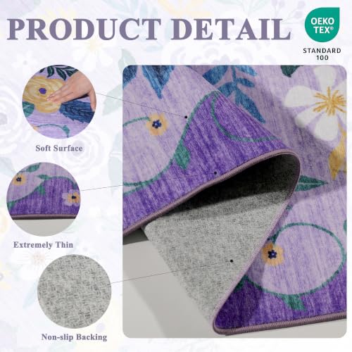 6x9 Area Rugs (Purple / 6' x 9' (Rectangular))