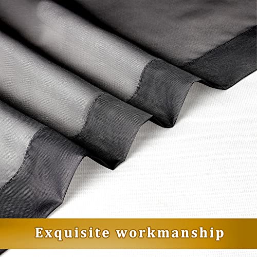 Black Curtains & Drapes (40"W x 72"L (Pack of 2) / Black)