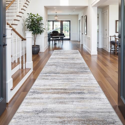 Large Runner Rugs for Hallway 4x18 (Beige/Grey / 4' x 18' (Runner))