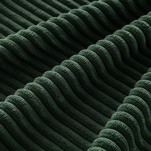 Soft Corduroy Decorative Throw Pillow Covers Army Green 18x18 (18" x 18" (Pack of 4) / Army Green)