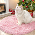 Pink Round Rugs for Bedroom (2 Ft Round / Pink)