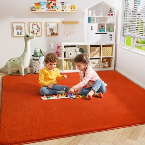 Large Area Rugs for Bedroom Living Room (6' x 9' (Rectangular) / Orange)