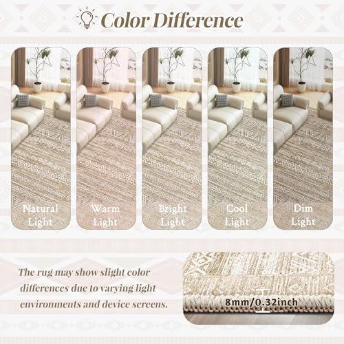 Living Room Rugs 8x10 (Light Brown / 8' x 10' (Rectangular))