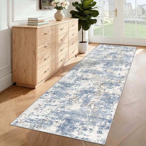 2x8 Runner Rug for Hallway (Blue / 2' x 8' (Rectangular))