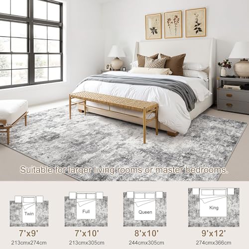 9x12 Area Rug Living Room Rugs (Grey / 9' x 12' (Rectangular))