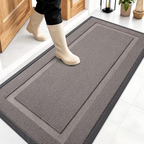 Front Door Mat Outside 47x23 (Taupe / 47" x 23")