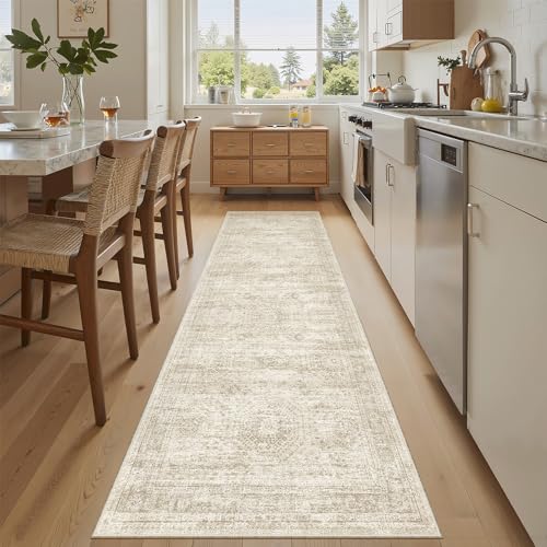 Runner Rug 2x7 Washable Non (Beige / 2' x 7' (Runner))