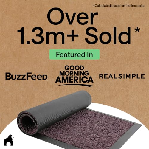 WeatherMAX Door Mat (Purple Confetti Daisy / 35" x 23")