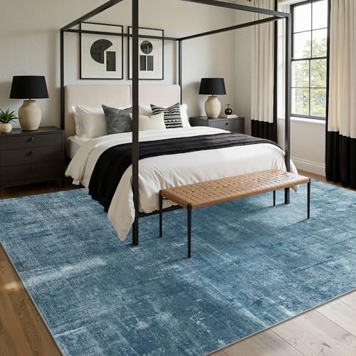 10x14 Area Rug for Living Room Modern Large Washable Rug (Blue / 10' x 14' (Rectangular))