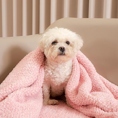 Pink Throw Blankets for Couch (Heather Pink / Throw (50"x60"))