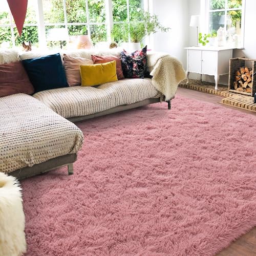 Rugs for Living Room 8x10 (8' x 10' (Rectangular) / Blush)