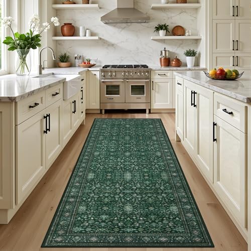 Hallway Runner Rug (Deep Green / 2'6" x 8' (Runner))