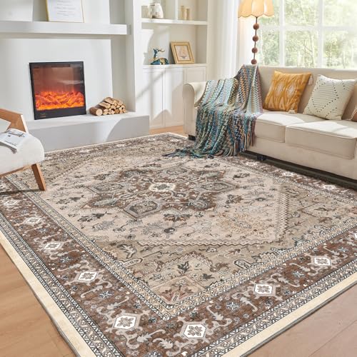 Soft Area Rugs 10x14 (10' x 14' (Rectangular) / Brown)