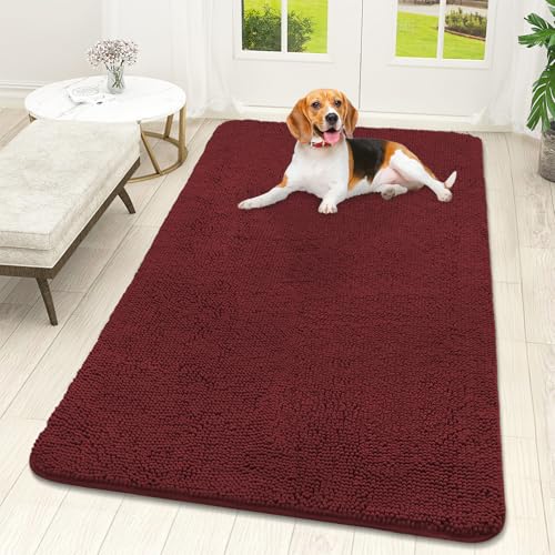 Dog Door Mat for Muddy Paws 59x32 (Caramel Russet / 59" X 32")