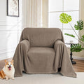 Chair Couch Cover Sectional Couch Covers for Pet Sofa Covers Non Slip Soft Couch Sofa Cover (71" x 91" / Sand)