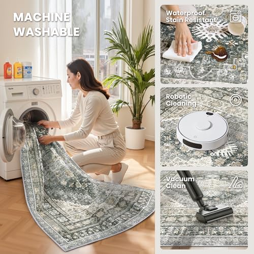 8x10 Area Rugs for Living Room (Wheat/Charcoal / 8' x 10' (Rectangular))