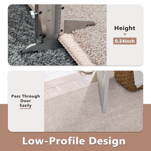 4x6 Oatmeal White Area Rug Non (04 Oatmeal/White / 4' x 6' (Rectangular))