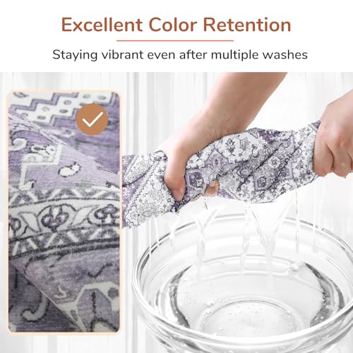 Soft Area Rugs 8x10 (8' x 10' (Rectangular) / Purple)