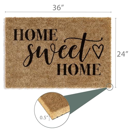 Front Door Welcome Mat (Home Sweet Home / 36 x 24 inches)