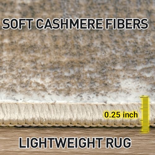 6x9 Area Rugs for Living Room (Brown/White / 6' x 9' (Rectangular))