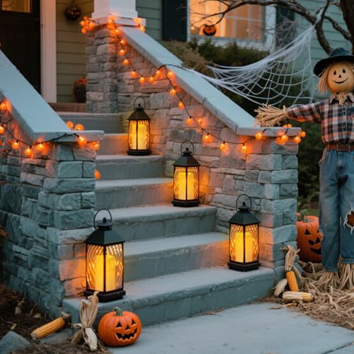 Flameless Candles 4" 5" 6" Outdoor Indoor Pillars Battery Operated Flickering Candles Include 10 (Ivory Candle - Warm light / 3"D x 6" H - 12 Pack)