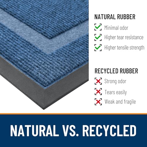 Front Door Mat Outside 47x32 (Light Blue / 47" x 32")