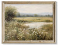 Vintage Farmhouse Canvas Wall Art (10"L x 8"W / Wildflower)