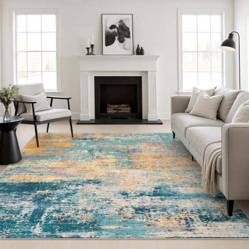 Area Rug Living Room (Rosy Haze / 8' x 8' (Square))