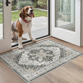 Washable Area Rug 2x3 Small Entryway Rugs Non (Black / 2' x 3' (Rectangular))