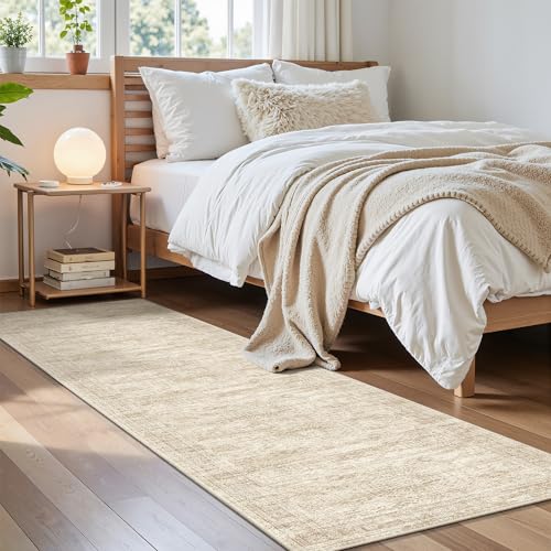 Runner Rug 2x6 Washable Kitchen Hallway Runners Non (Beige / 2' x 6' (Runner))