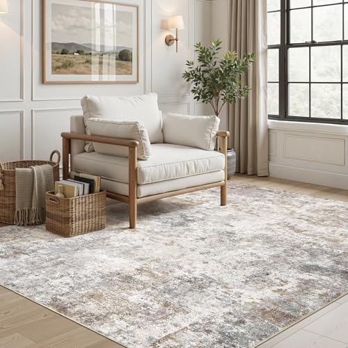 6x9 Area Rug Living Room Rugs (Brown Grey / 6' x 9' (Rectangular))