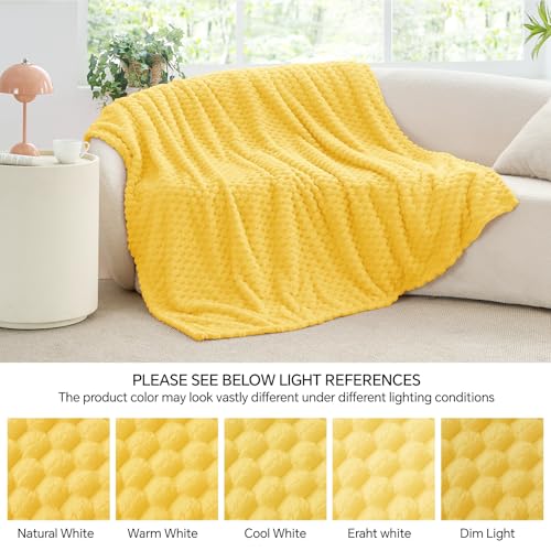 Light Yellow Twin Blanket for Couch (Light Yellow / Twin(60"x80"))