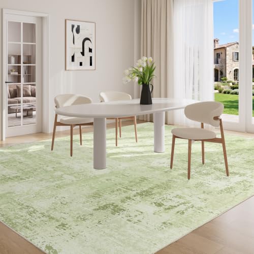 6x9 Area Rugs (Green/Ivory / 6' x 9' (Rectangular))