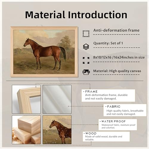 Rustic Horse Wall Art (Brown Horse / 10"L x 8"W)