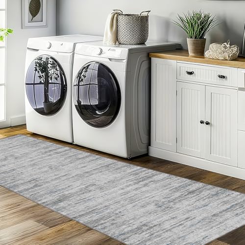 Hallway Runner Rug 3x6 (Blue/Grey / 3' x 6' (Runner))