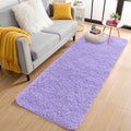 2x5 Machine Washable Runner Rugs for Hallway (2x5 Ft / Light Purple)