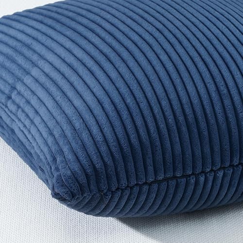 Decorative Throw Pillow Covers Cushion Cases (Dustyblue / 18" x 18" (Pack of 4))