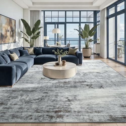 Washable 8x10 Grey Area Rug with Non (Light Neutral Gray / 8' x 10' (Rectangular))