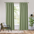 Bedroom Blackout Curtains 84 inches Long (100% Blackout - Sage Green / 42"W x 84"L (Pack of 2))