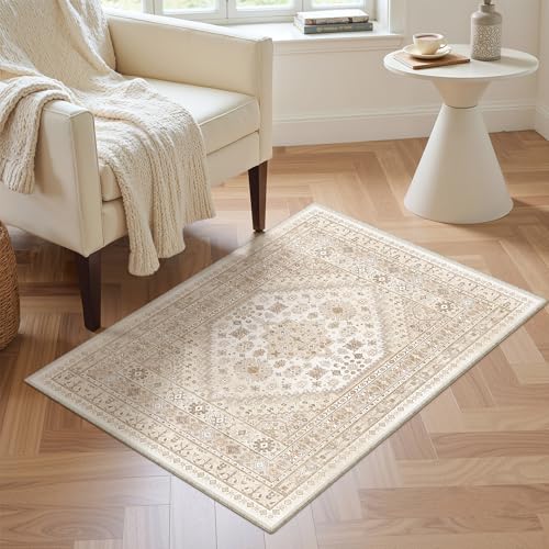 2x3 Rug Non Slip (Cream/Beige / 2' x 3' (Rectangular))