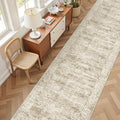 3x14 Runner Rug Non Slip (Brown/Ivory / 3' x 14' (Runner))