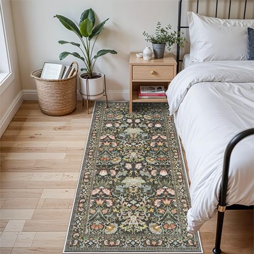 3x6 Washable Hallway Area Rugs (3' x 6' (Rectangular) / Green)