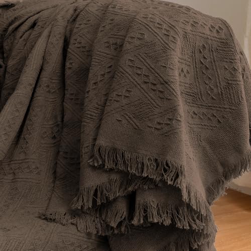 Sectional Couch Covers for Sectional Sofa L Shaped Sofa Cover Blanket 2 Pieces L Shape Furniture Protector for Pets Dogs (Chocolate / XX-Large)