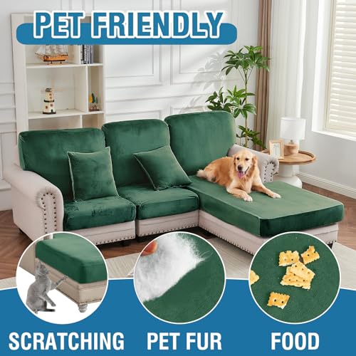 Couch Cover 3 (Christmas Green / 2 Seater + Chaise)