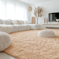 10x14 Machine Washable Large Area Rugs for Living Room (10x14 Ft / Beige)