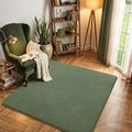 5x5 Square Area Rugs for Bedroom Living Room (5' x 5' (Square) / Sage Green)